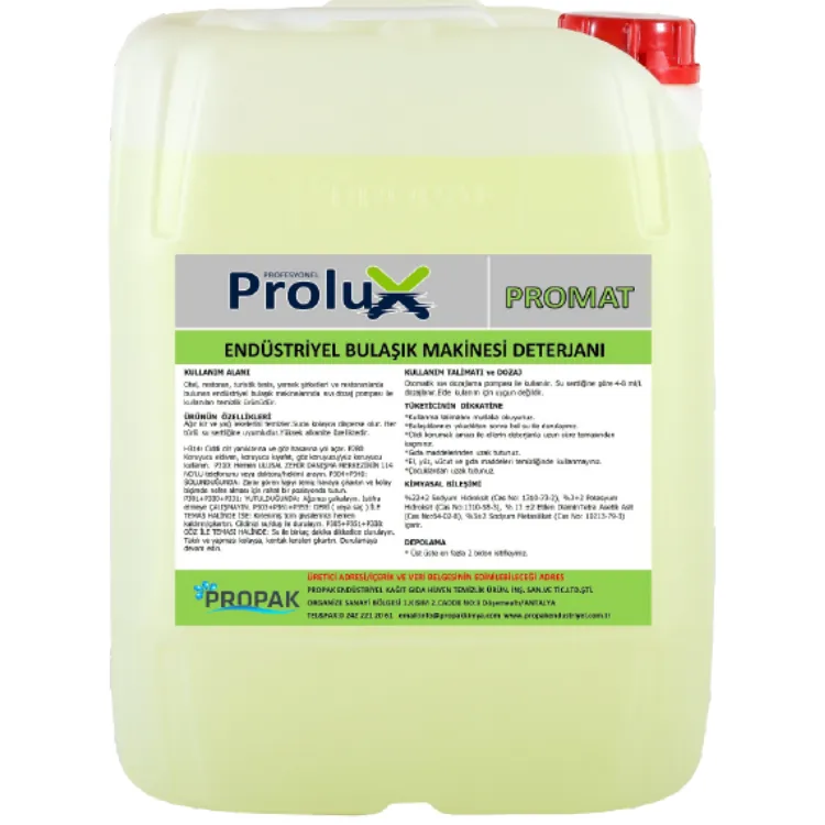PROLUX PROMAT ENDÜSTRİYEL BULAŞIK DETERJANI 20 LT